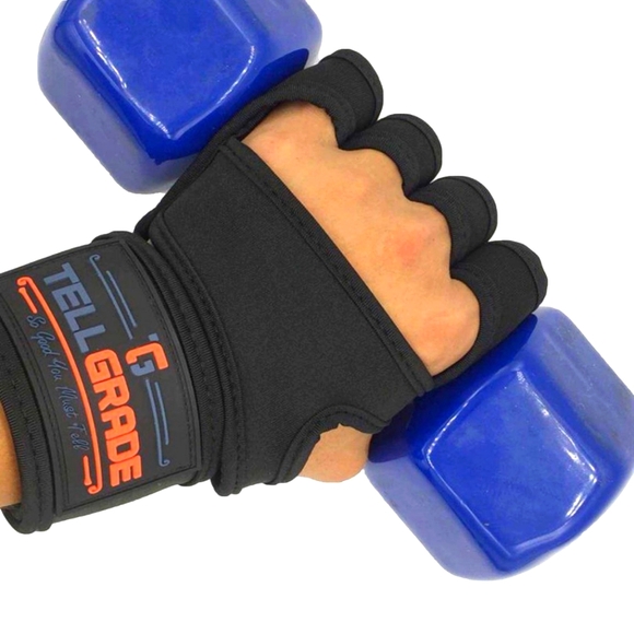 Executive Black Premium Ventilated Workout Gloves - New - Picture 4 of 9